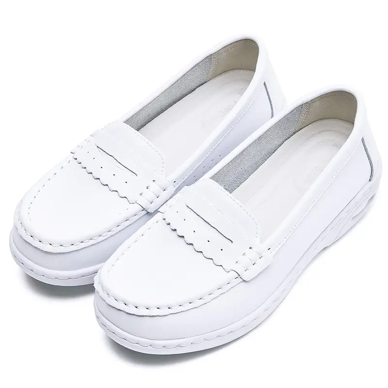 Cowhide Nurse Shoes for Women, Soft-Soled, Breathable, Built-In Air Cushion, Comfortable and Non-Tiring for the Feet, Medical Shoes, Four-Season Nurse Shoes - Image 8