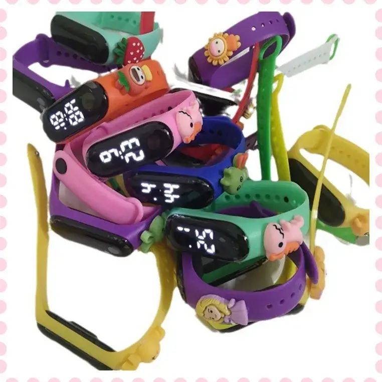 Touch Screen Led Anime Cartoon Bracelet Watch Set - Image 6