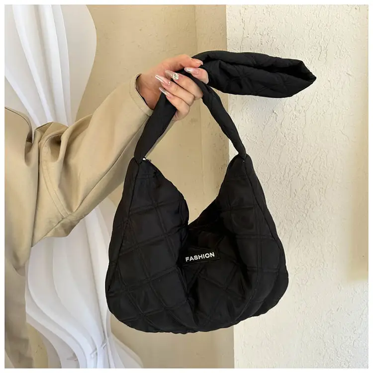 White Quilted Women's Shoulder Bag 2024 Winter — feature 13