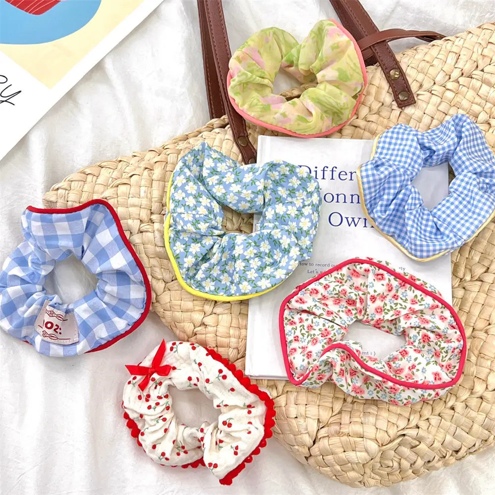 Korean Lace Hair Ring for Girls with Heart Design — feature 14