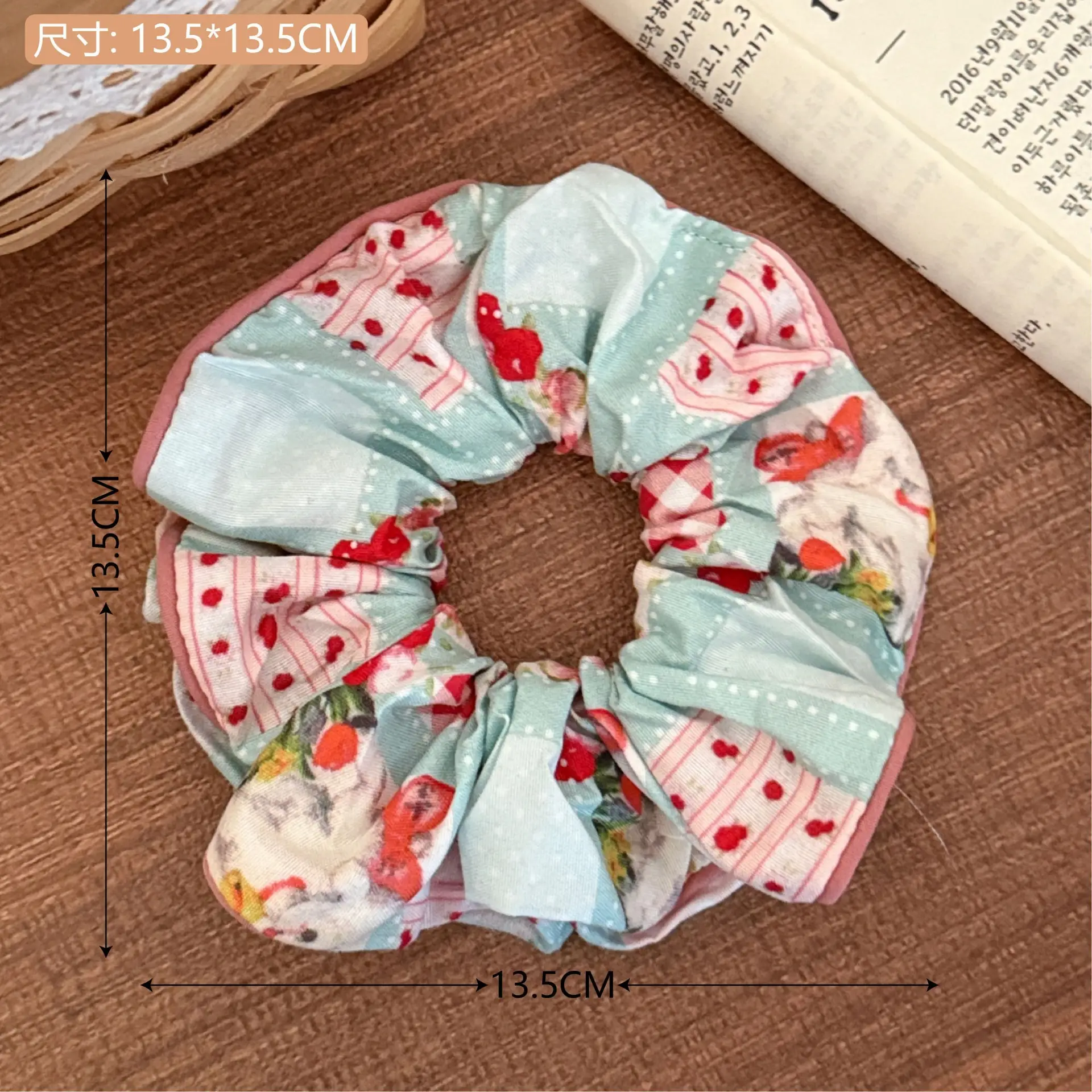 Korean Lace Hair Ring for Girls with Heart Design - Image 37