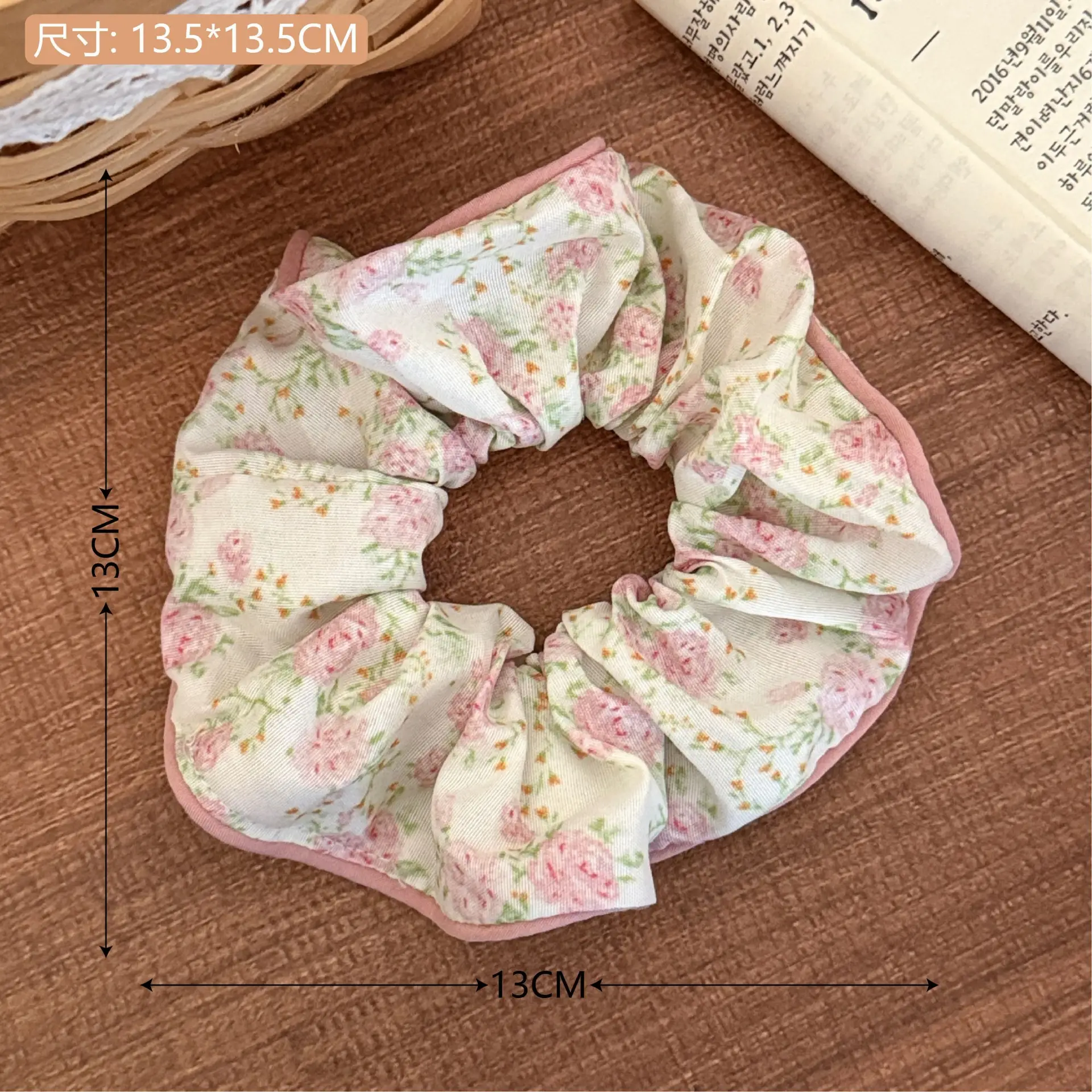 Korean Lace Hair Ring for Girls with Heart Design - Image 38
