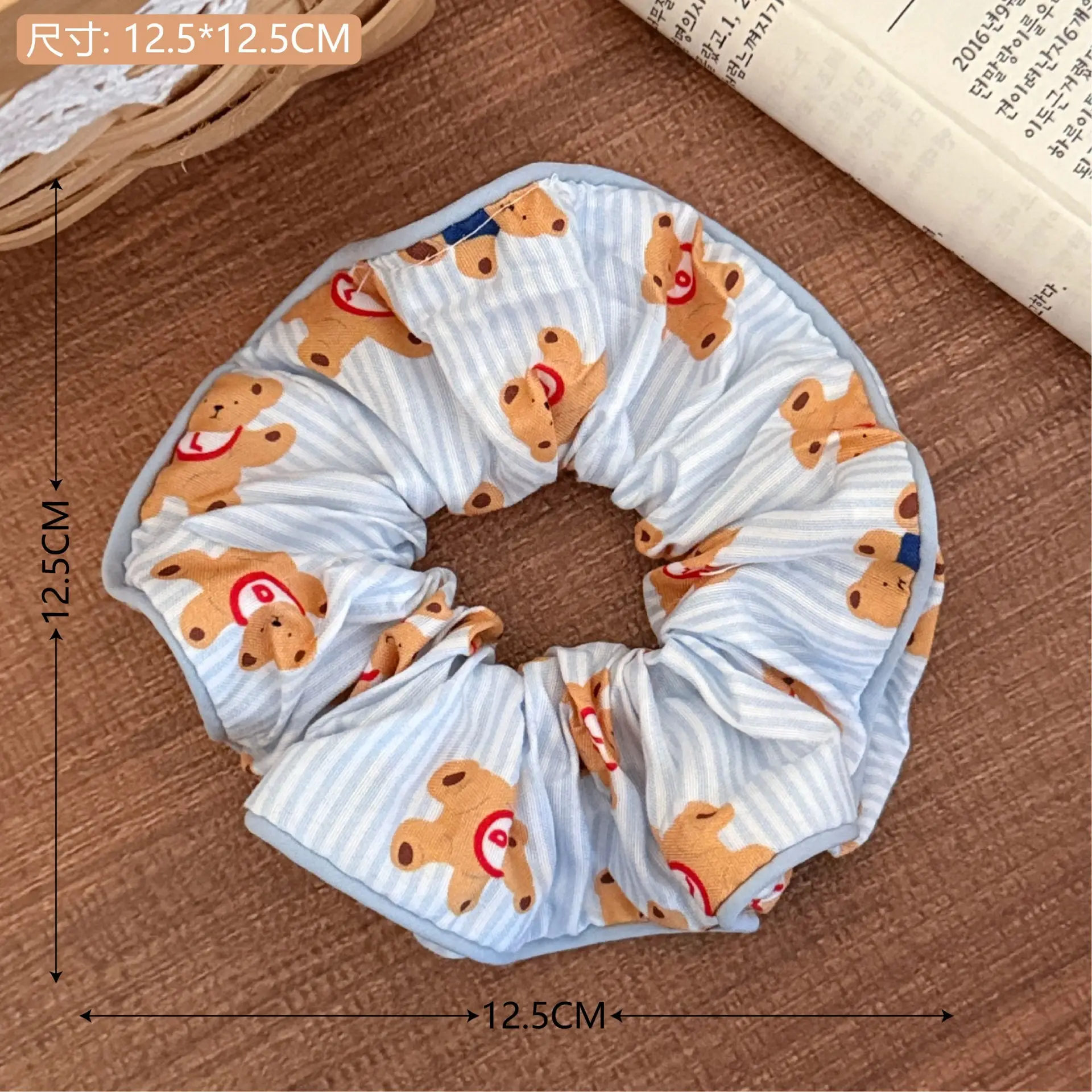 Korean Lace Hair Ring for Girls with Heart Design - Image 40