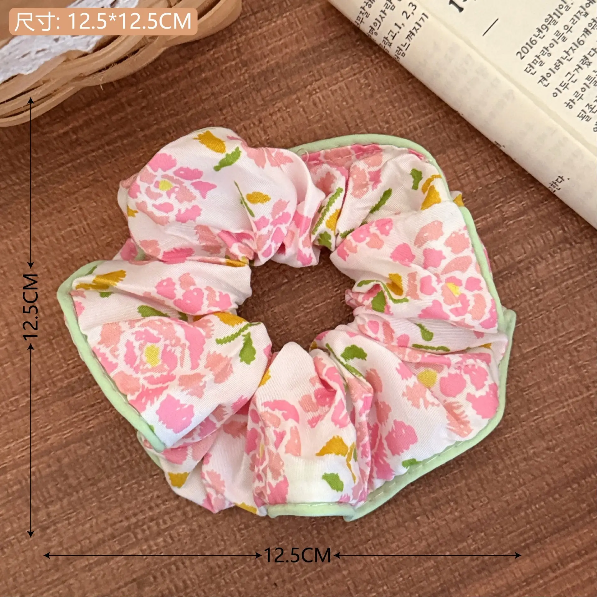Korean Lace Hair Ring for Girls with Heart Design - Image 41