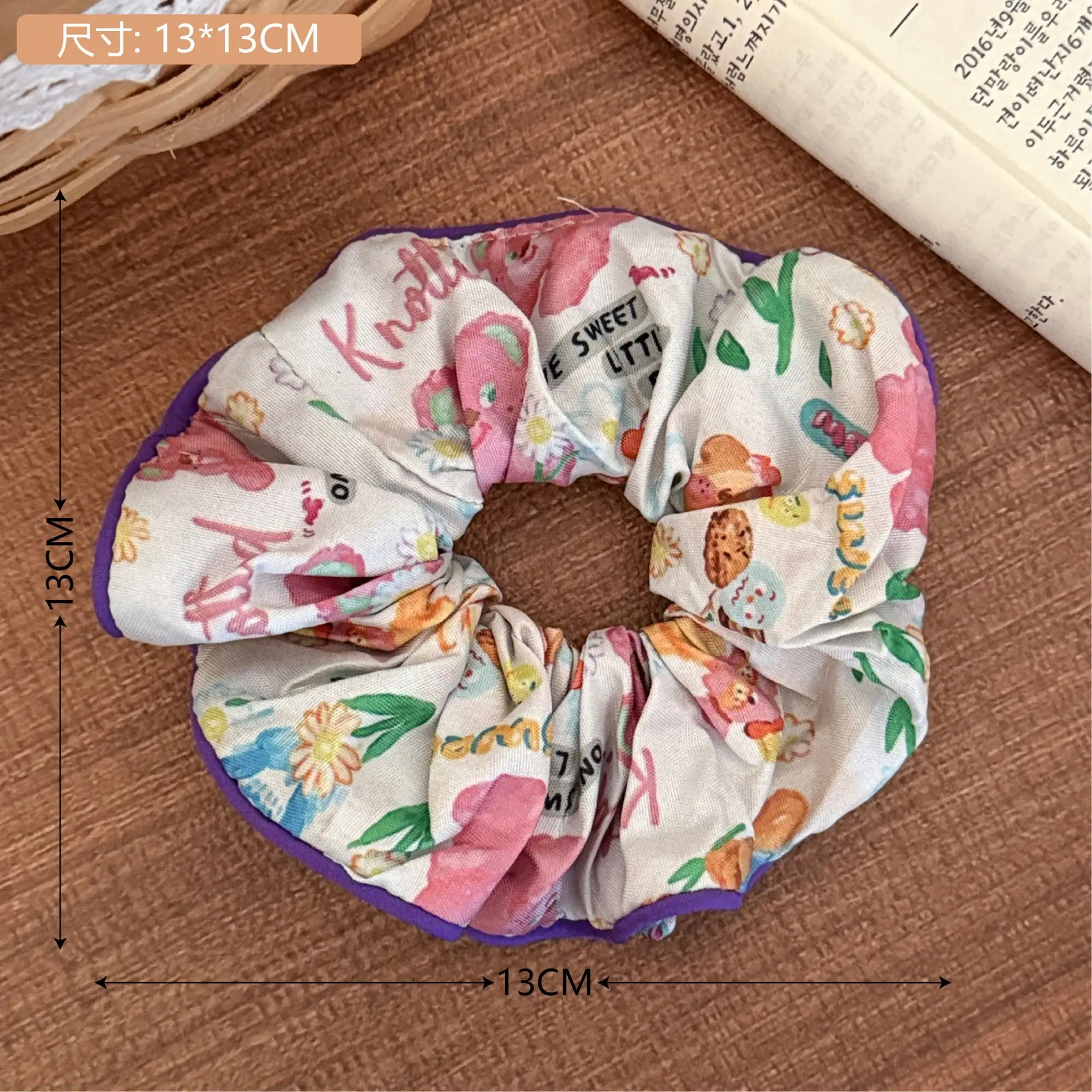 Korean Lace Hair Ring for Girls with Heart Design - Image 43