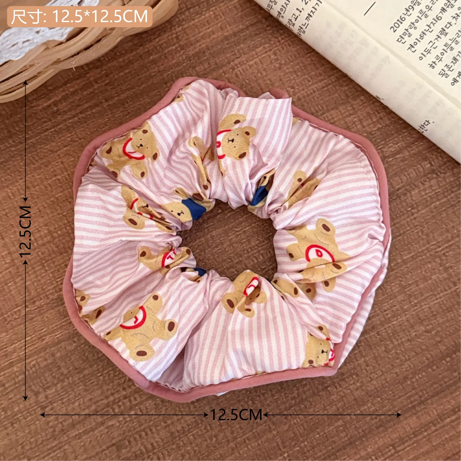 Korean Lace Hair Ring for Girls with Heart Design - Image 44