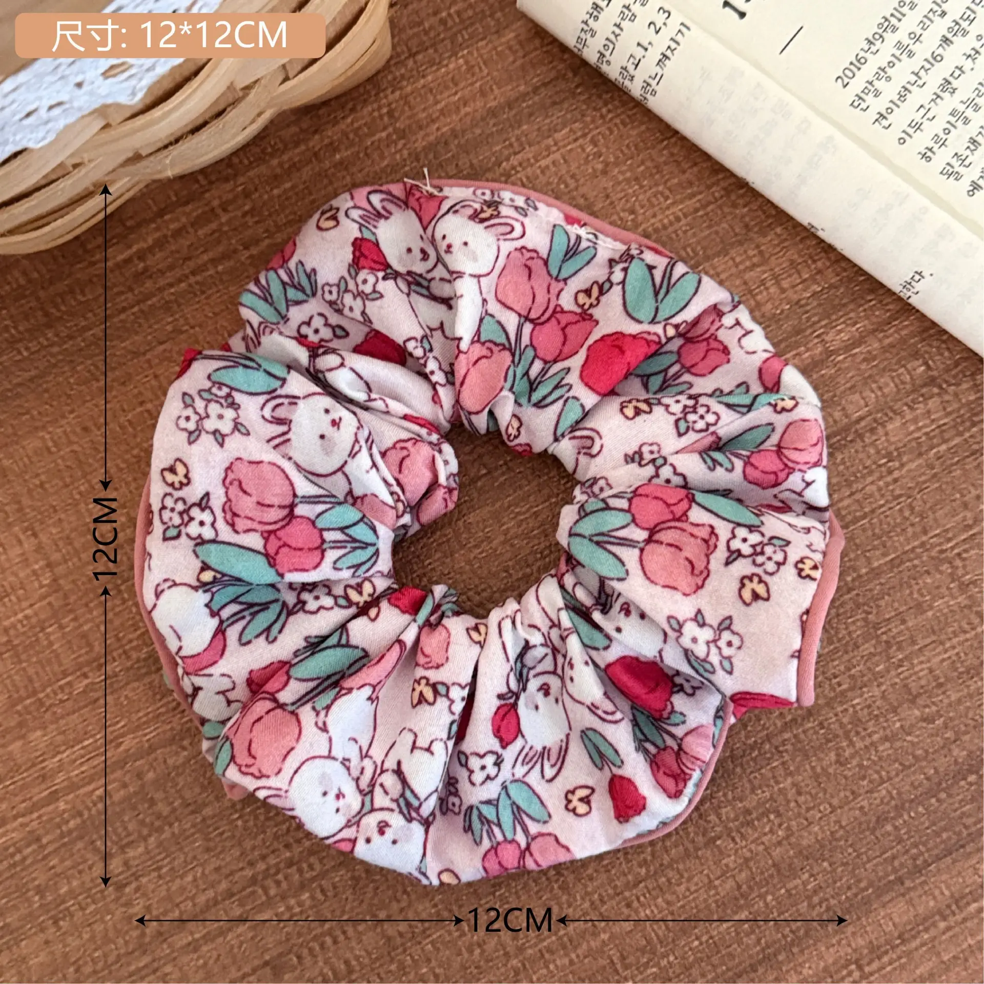 Korean Lace Hair Ring for Girls with Heart Design - Image 45