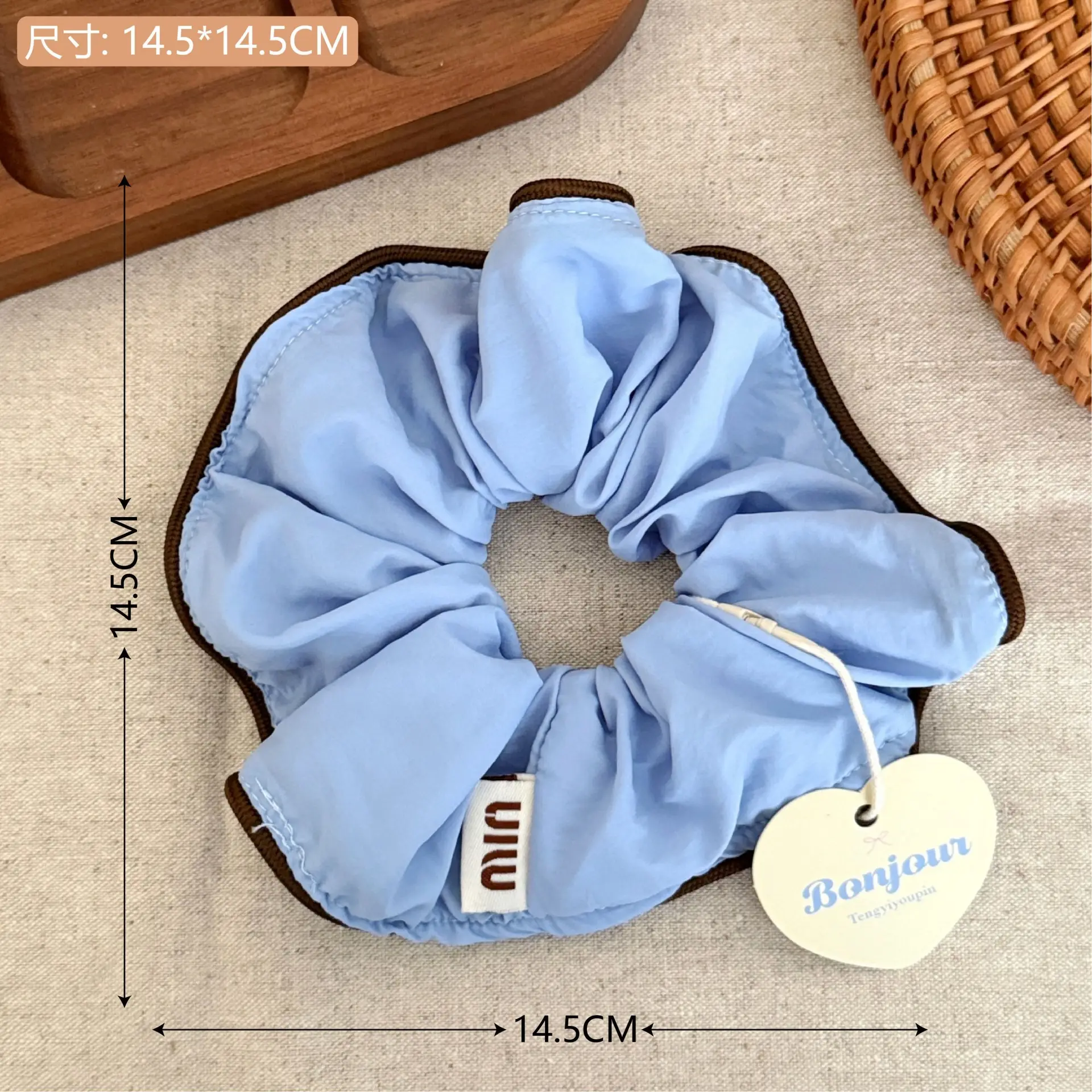Korean Lace Hair Ring for Girls with Heart Design - Image 51