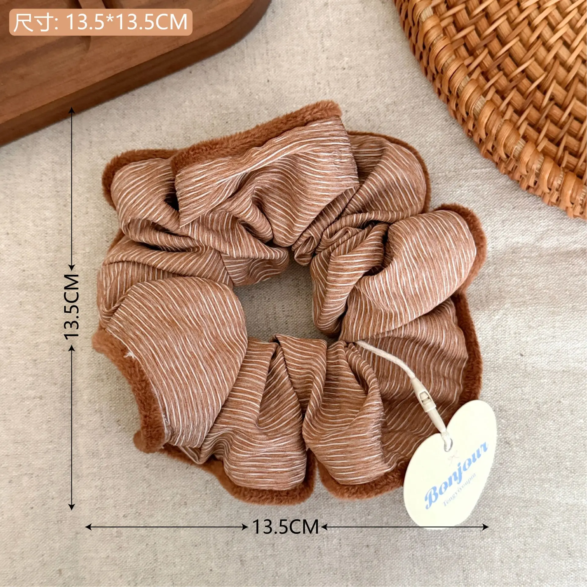 Korean Lace Hair Ring for Girls with Heart Design - Image 52