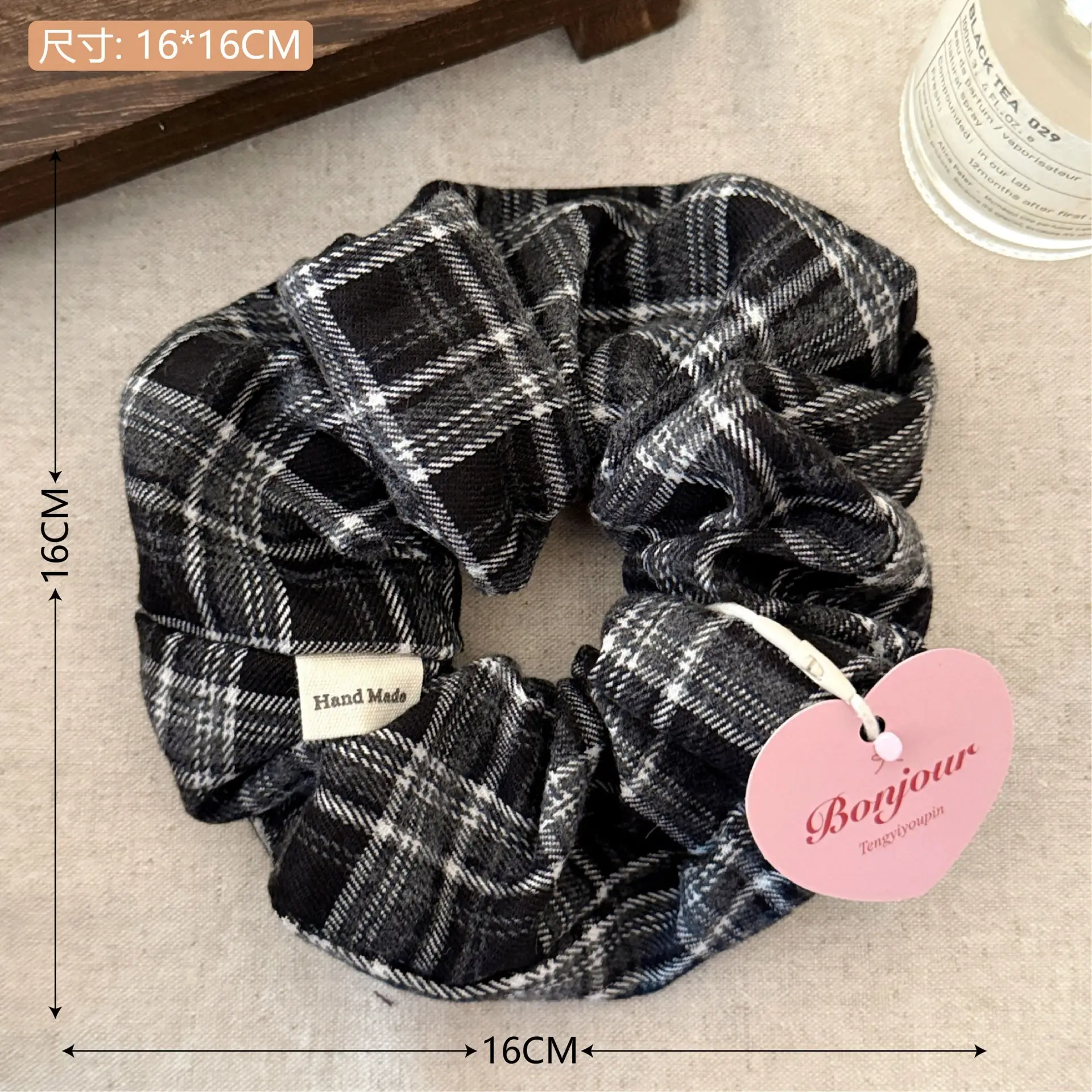 Korean Lace Hair Ring for Girls with Heart Design - Image 53