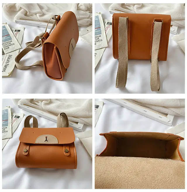 2024 New Bear PU Leather Shoulder Messenger Bag — feature 13