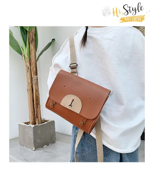 2024 New Bear PU Leather Shoulder Messenger Bag — feature 15