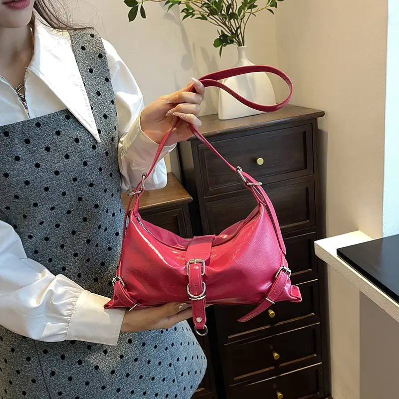 Women's Brown Leather Shoulder Bag 2026 New Style - Image 3