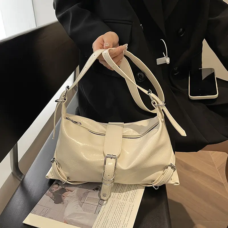 Women's Brown Leather Shoulder Bag 2026 New Style - Image 4