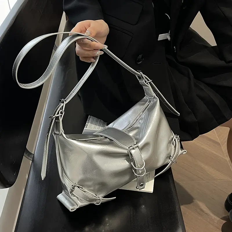 Women's Brown Leather Shoulder Bag 2026 New Style - Image 5