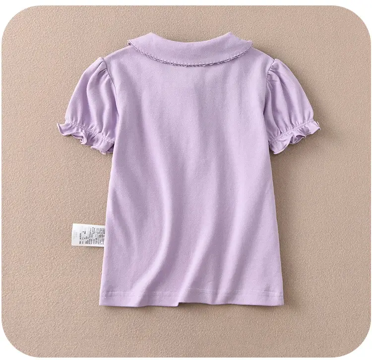 Pink 3% Cotton Boys Short Sleeve Polo Shirt — feature 29