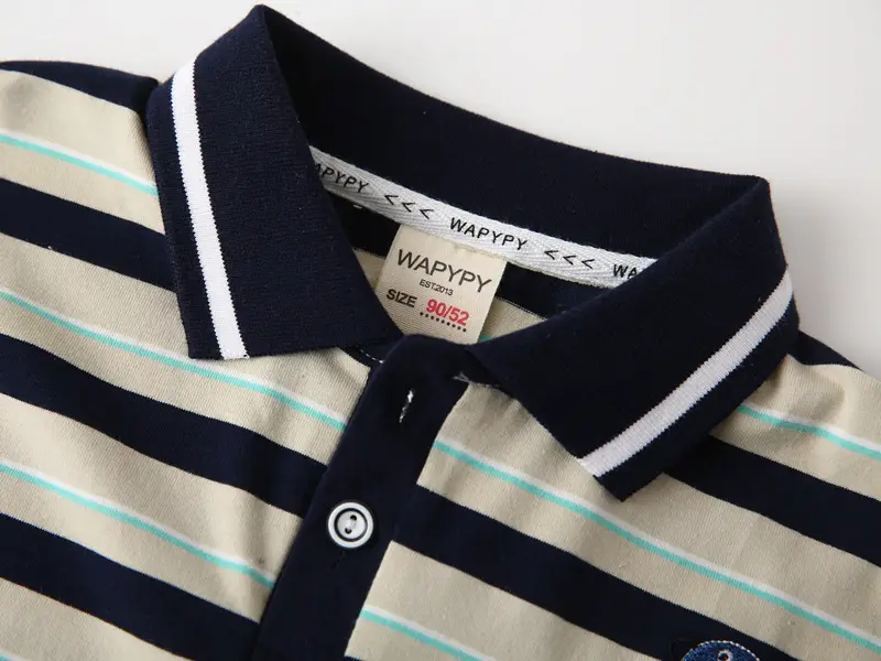 Kids Striped Polo Shirt Baby T-Shirt 2026 Summer β feature 7