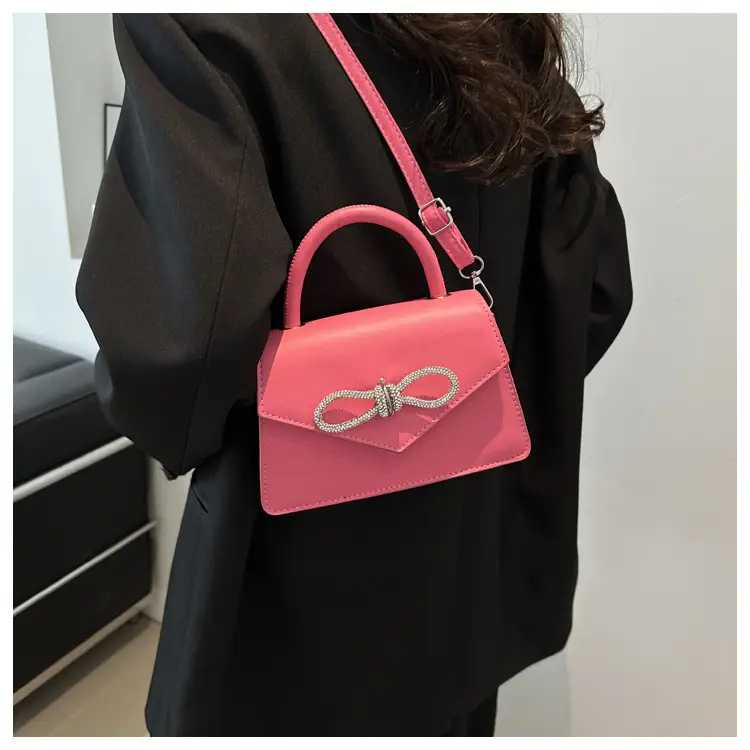 Green Embroidered Bow Shoulder Bag for Women — feature 18