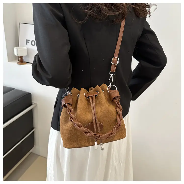 Pink Korean Style Drawstring Shoulder Bag 2024 — feature 16