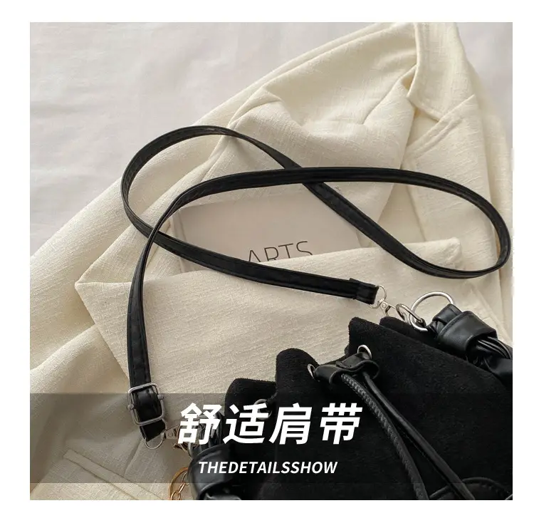 Pink Korean Style Drawstring Shoulder Bag 2024 — feature 5