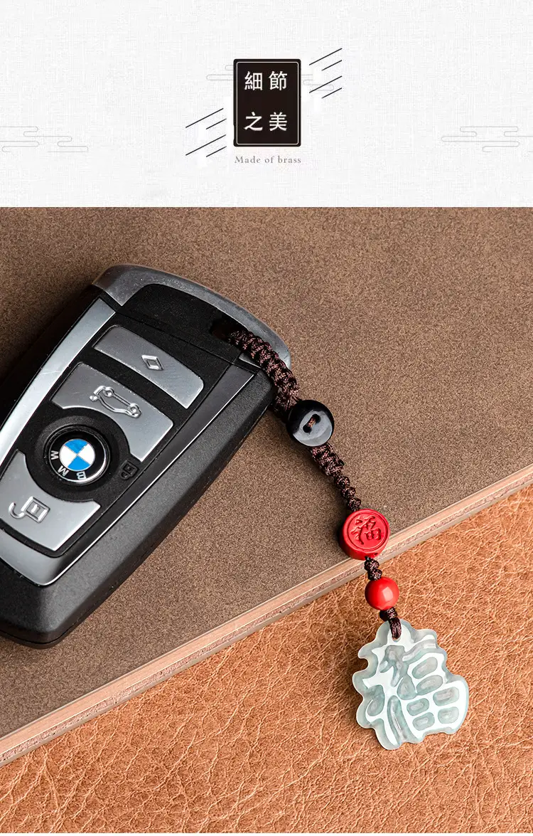 Natural Jade Blue Water Blessing Pendant for Men — feature 8