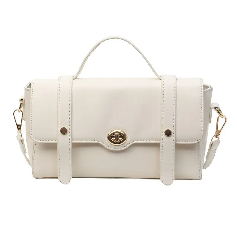 Black Leather Retro Niche Shoulder Crossbody Bag for Women - Image 5