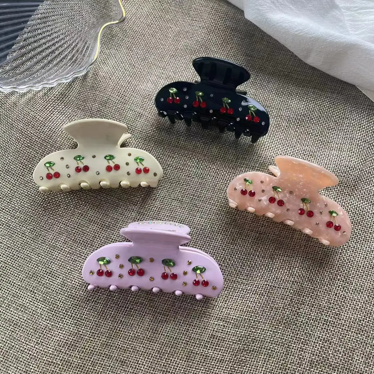 French Cherry Hairpin Clip for Women - Image 5