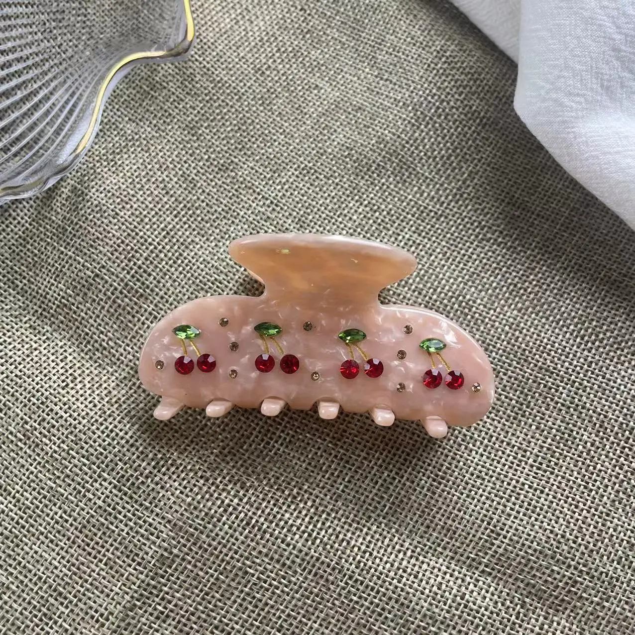 French Cherry Hairpin Clip for Women - Image 4