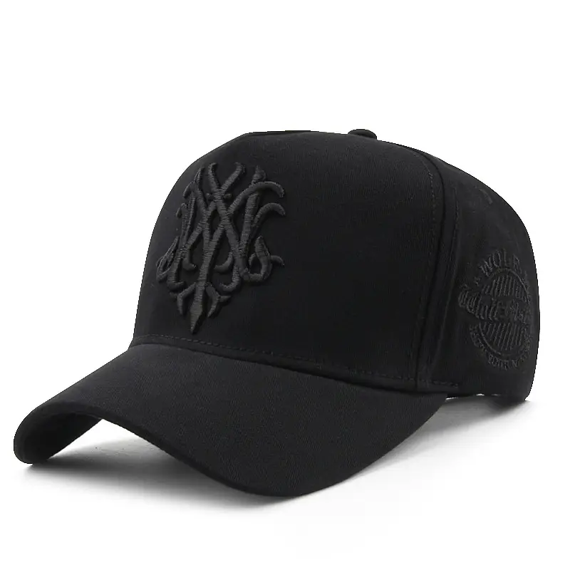 Men Embroidered Black Skull Cap with White Design - Image 10