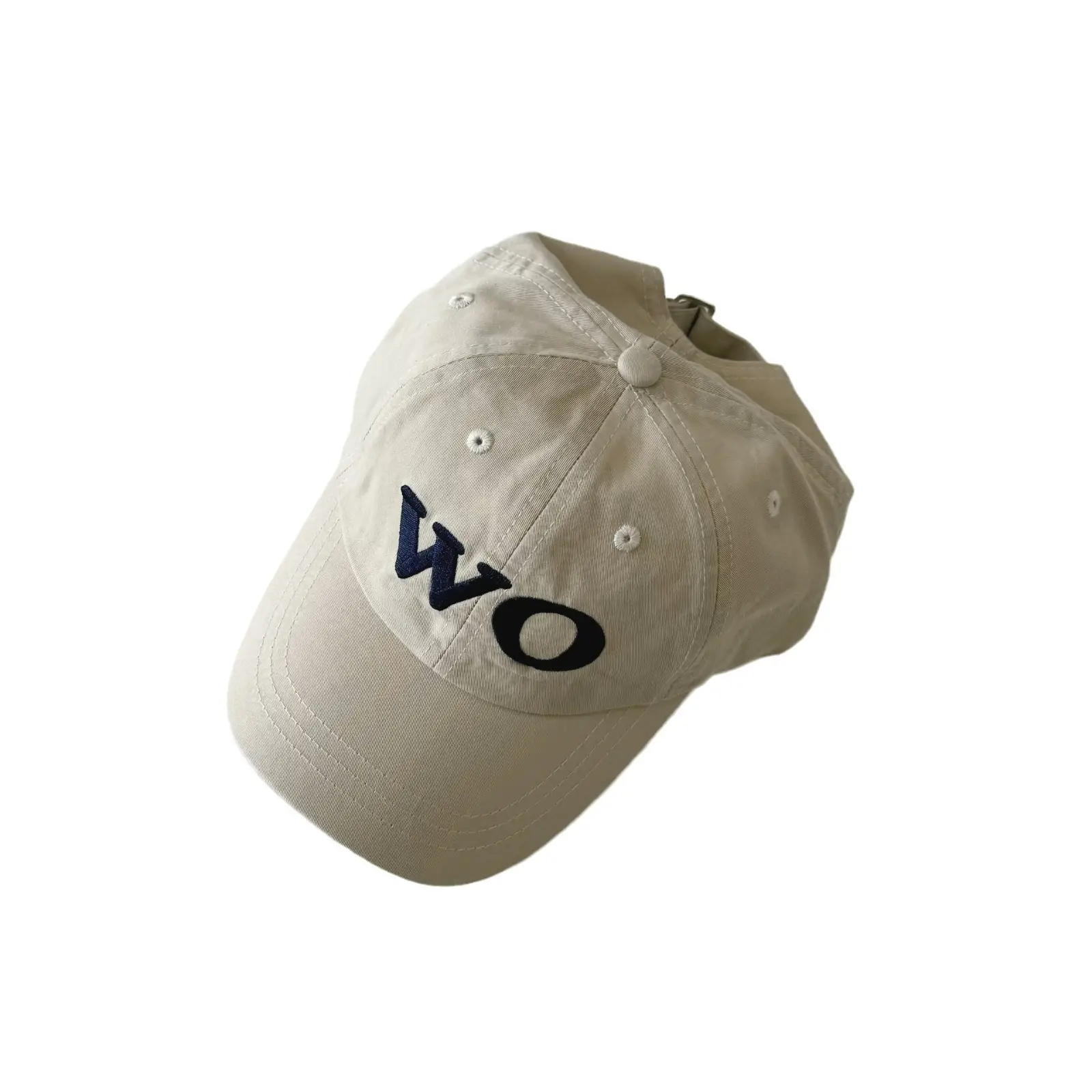 Women's Beige Korean Ins Baseball Cap with Logo - Image 7