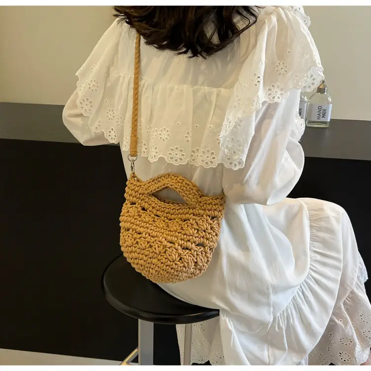 Women's Cotton Braided Messenger Bag 2024 New — feature 19