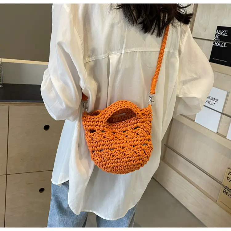 Women's Cotton Braided Messenger Bag 2024 New — feature 34