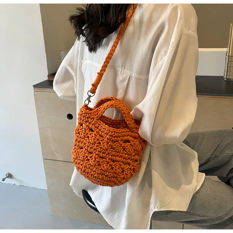 Women's Cotton Braided Messenger Bag 2024 New — feature 37