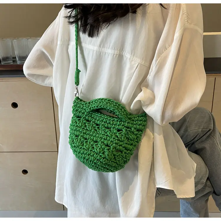 Women's Cotton Braided Messenger Bag 2024 New — feature 41