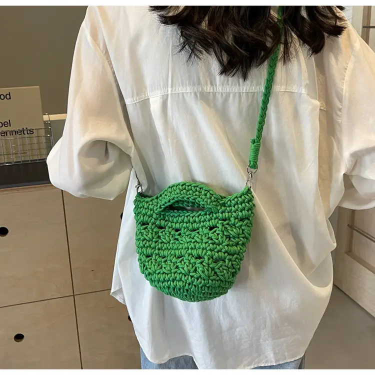Women's Cotton Braided Messenger Bag 2024 New — feature 43
