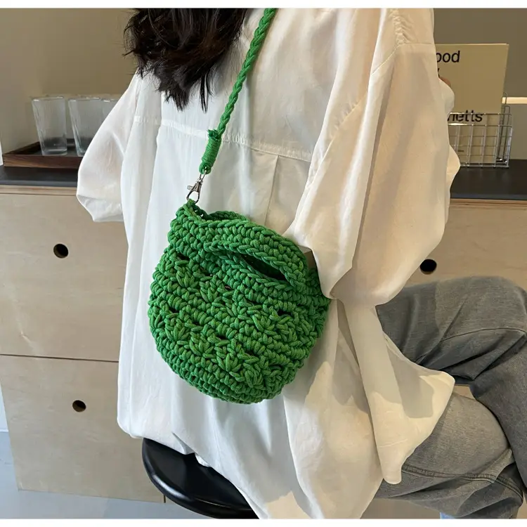 Women's Cotton Braided Messenger Bag 2024 New — feature 44