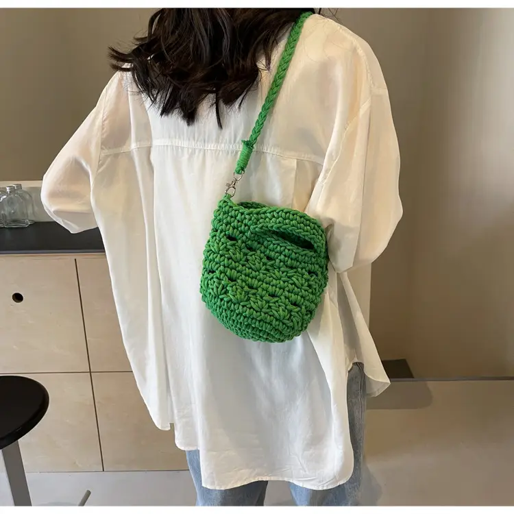 Women's Cotton Braided Messenger Bag 2024 New — feature 45