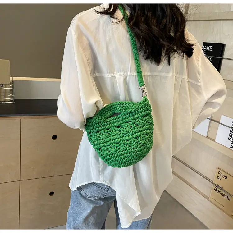 Women's Cotton Braided Messenger Bag 2024 New — feature 46