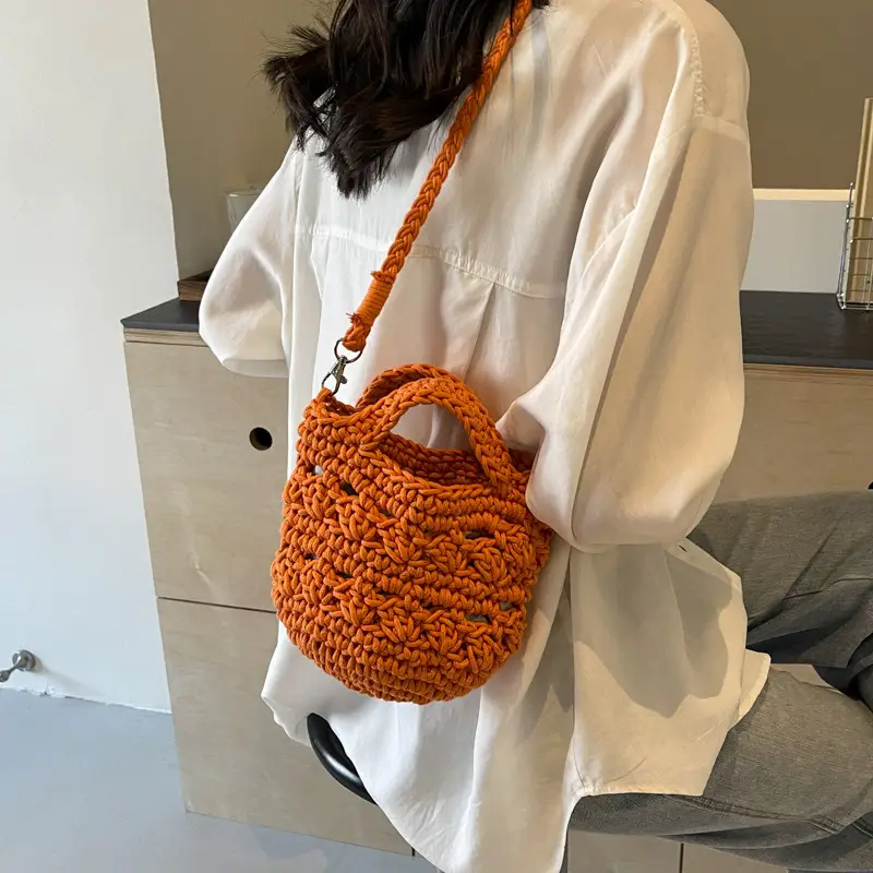 Women's Cotton Braided Messenger Bag 2024 New - Image 2