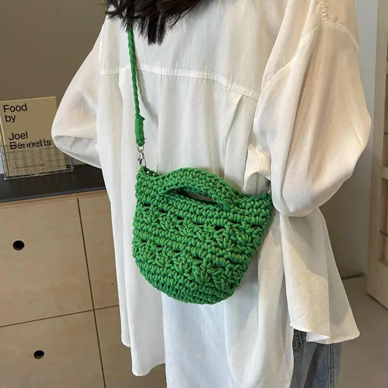 Women's Cotton Braided Messenger Bag 2024 New - Image 3