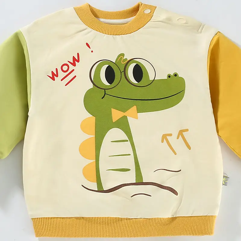Boys Dinosaur Elephant Long Sleeve Sweatshirt - Image 4