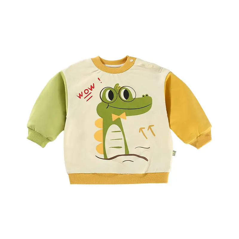Boys Dinosaur Elephant Long Sleeve Sweatshirt - Image 5