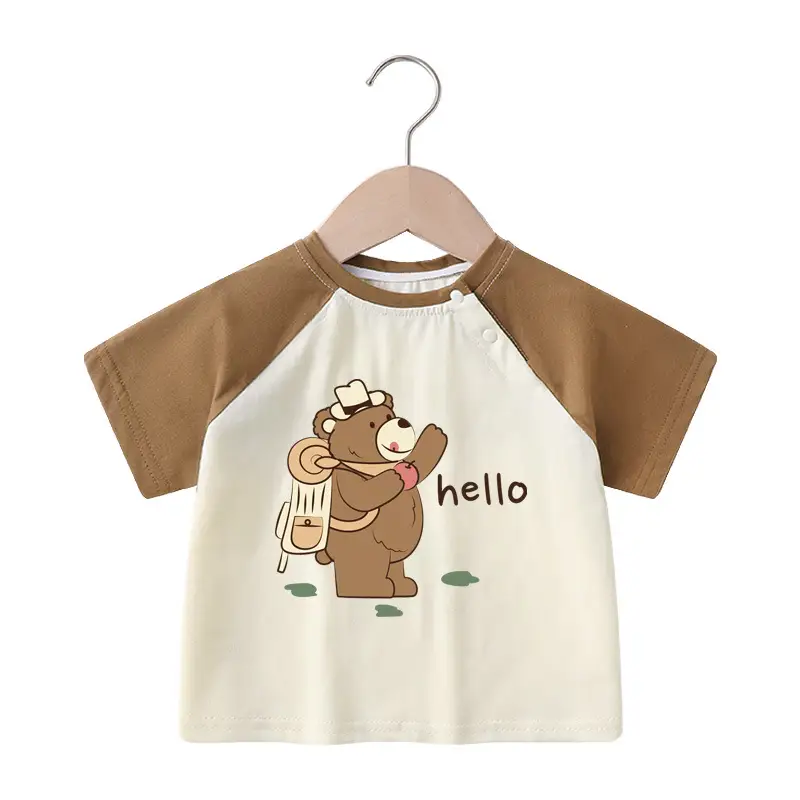 Cartoon Print Raglan T-Shirt for Boys Girls Summer - Image 11