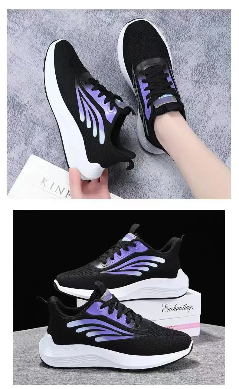 Live Broadcast Same Style Sports Shoes for Women in Spring, High-Looking, Versatile and Comfortable Casual Shoes, Feiwei Ins Student Running Shoes — feature 10