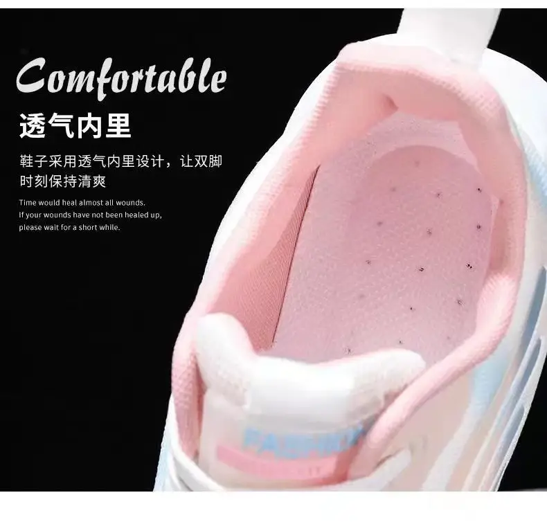Live Broadcast Same Style Sports Shoes for Women in Spring, High-Looking, Versatile and Comfortable Casual Shoes, Feiwei Ins Student Running Shoes — feature 12