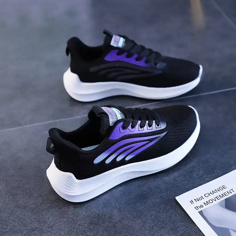 Live Broadcast Same Style Sports Shoes for Women in Spring, High-Looking, Versatile and Comfortable Casual Shoes, Feiwei Ins Student Running Shoes