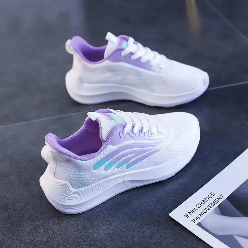 Live Broadcast Same Style Sports Shoes for Women in Spring, High-Looking, Versatile and Comfortable Casual Shoes, Feiwei Ins Student Running Shoes
