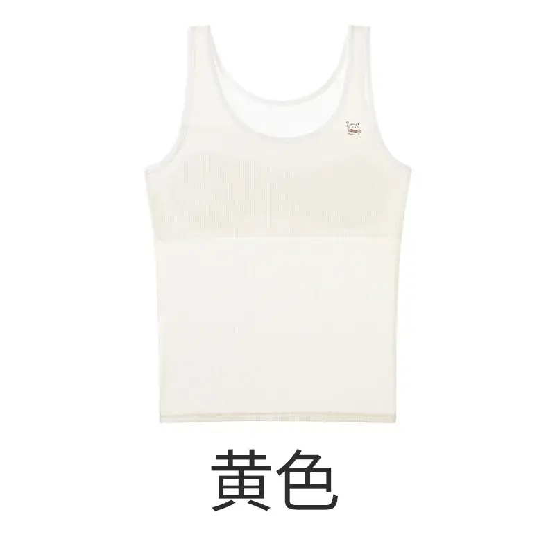 White Traceless Cotton Vest for Girls 8-12 Years - Image 3