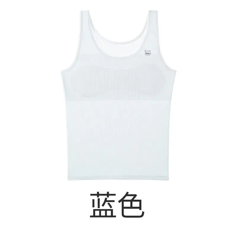 White Traceless Cotton Vest for Girls 8-12 Years - Image 4