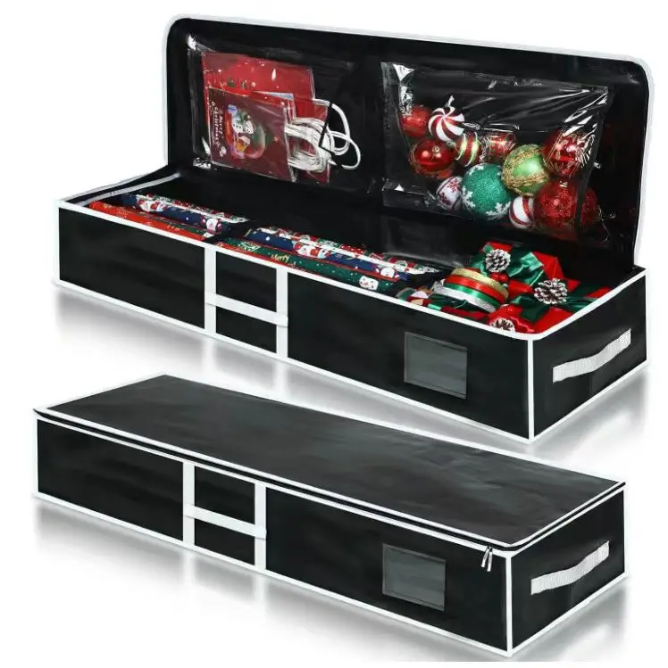 Red Non-Woven Christmas Storage Box 64x64x10cm — feature 12
